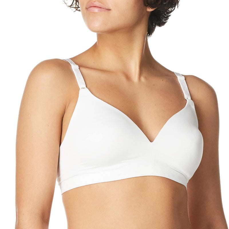 Warner's Women's Blissful Benefits Ultrasoft Wirefree Bra, White, 36C - Image 2